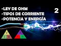 CURSO de ELECTRICIDAD-02►Ley de Ohm, Potencia, Energía y MÁS. [PASO a PASO]⚡