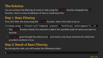 How to Filter Arrays in Julia Using Multiple Conditions
