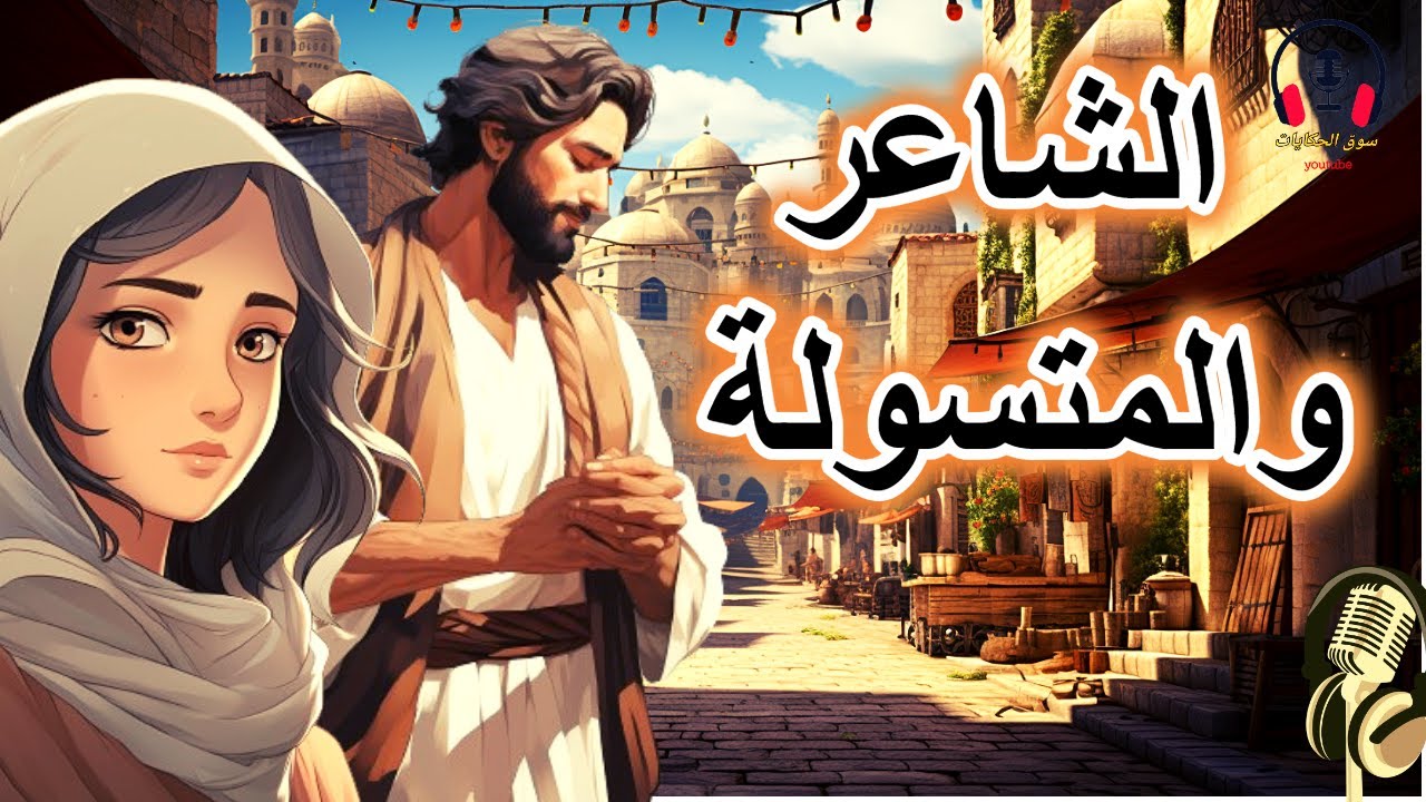 قصة الشاعر والمتسولة، من القصص الخيالية المشوقة قبل النوم، ضع السماعات واستمع، سوق الحكايات والقصص