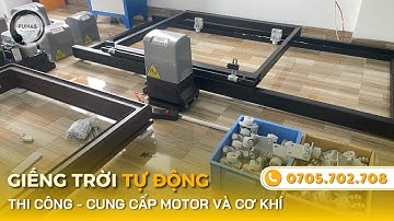 Khung Trượt Giếng Trời Tự Động, Cung Cấp Phụ Kiện Cơ Khí Và Motor - Thi Công Toàn Quốc ✅ Funas