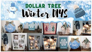 DOLLAR TREE WINTER DIYS  SUPER EASY AND ADORABLE ⛄