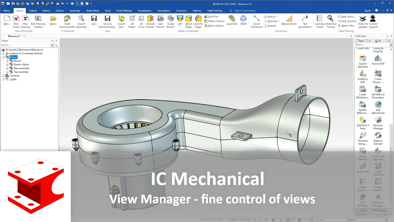 IronCAD Mechanical - View Manager improvements