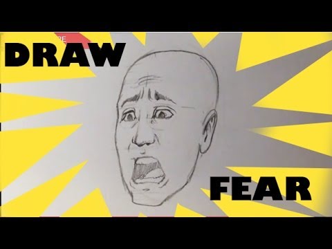 How to Draw Cartoon Facial Expressions : Scared, Petrified, Afraid