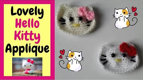 Crochet Hello Kitty Applique: Easy Patterns