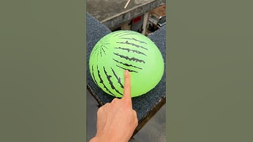 Experiment: Will a water balloon explode if it rolls down a tall building? 💥🎈 #balloon