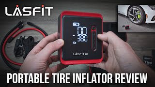 LASFIT Cordless Portable Tire Inflator (2024) Unboxing & Review