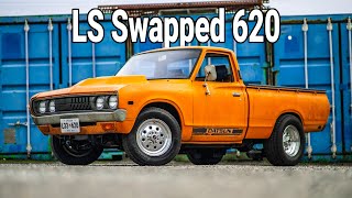 LS Swapped Datsun 620 Review! My new Race Truck is pretty insane with the V8 swap ..until I broke it