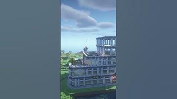 Part 2. I built a skyscraper in minecraft. #short #shorts #minecraft #minecraftshorts #skyscraper