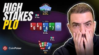High Stakes PLO on Coinpoker