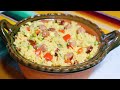 Arroz con vegetales y chorizo, delicioso y muy fácil de preparar