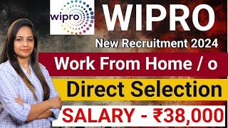 Wipro New Recruitment 2024| Wipro Recruitment 2024|WIPRO Work From Home Jobs | Jobs May 2024