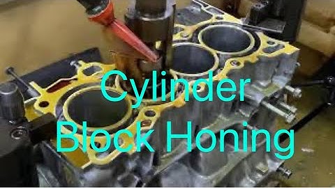 How to Honing engine Cylinder Block #honing #engine #Machineshop#machining #cylinderblock