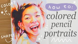 Colored Pencil Portrait Tutorial ✨ StepbyStep!