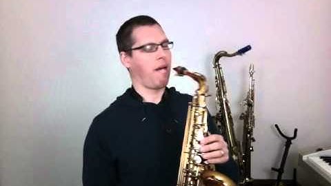 Trading Twos with the Blues Scale Lesson 3-Alto Sax Clip