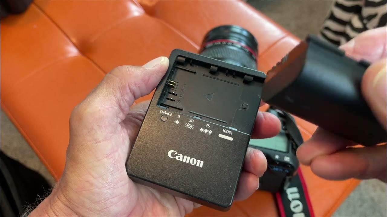 How to charge your Canon EOS 5D Mark 2 battery YouTube