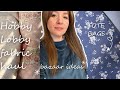 FABRIC HAUL | hobby lobby florals