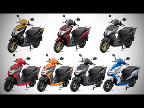 2020 Honda Dio All Colour Options Images Autobics Youtube