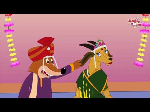 Labad Landga Dhong लबाड लांडग ढोंग करतंय  | Makdacha Davakhana | JingleToons Famous Marathi Songs