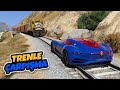Süper Yeni Nesil Arabalar Trenle Çarpışıyor - GTA 5