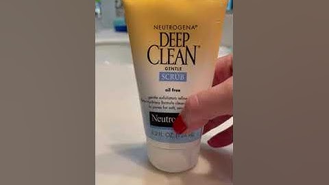 Neutrogena oil free deep clean gentle scrub đánh giá năm 2024
