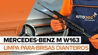 Como mudar Escovas limpa para brisas MERCEDES-BENZ M-CLASS (W163) - tutoriais