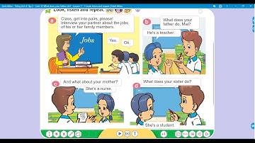 Bài đối thoại Unit 12: What does your father do? - Lesson 1 | Tiếng Anh 4