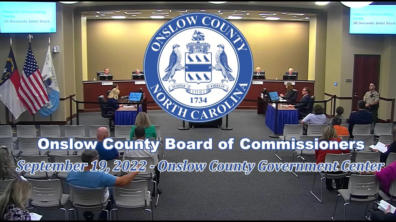Onslow County Board of Commissioners Meeting YouTube