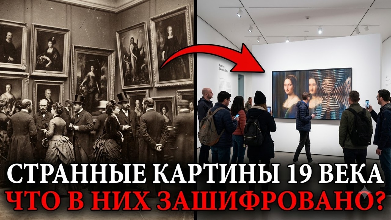СТРАННОЕ ИСКУССТВО 19 ВЕКА — Зачем На ГОЛОГРАФИЧЕСКИХ КАРТИНАХ Прятали Тайные Знаки?