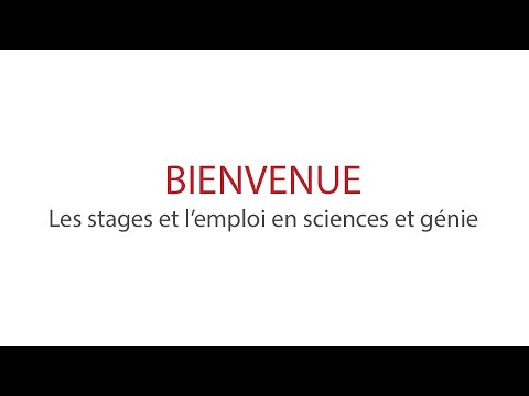 Portes ouvertes H-2022 - Les stages et l'emploi en sciences et génie