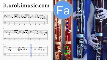 Corso di Fagotto Major Lazer & DJ Snake - Lean On Tablature Tab Parte#2 um-i276