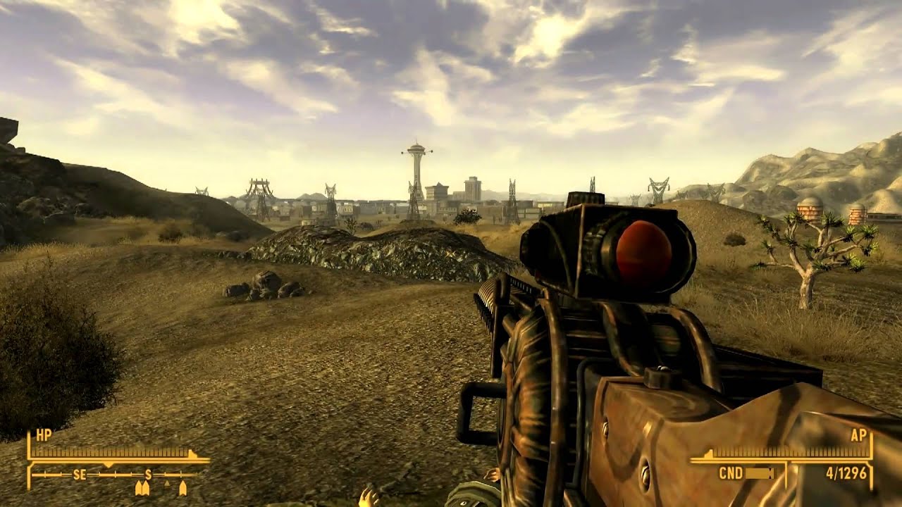 Hd Fallout New Vegas Ycs 186 Gauss Rifle Youtube