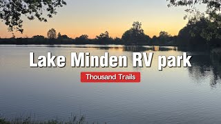 [4K] Lake Minden RV park, Thousand Trails in California, in Sacramento Valley