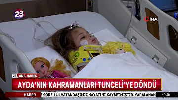 AYDA'NIN KAHRAMANLARI TUNCELİ’YE DÖNDÜ