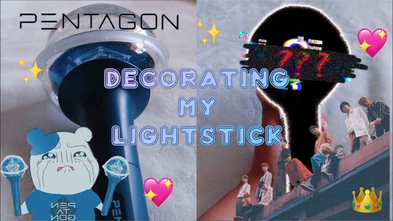 Decorating My Pentagon Kpop Lightstick Gladace Pentagon Prism