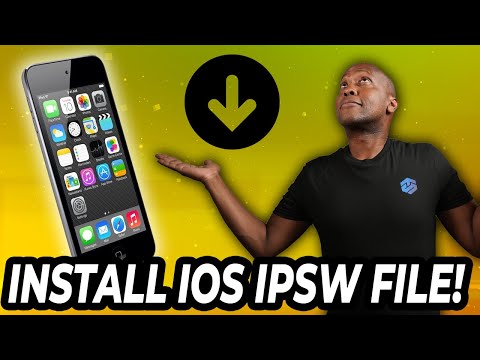 Install iOS from a ipsw file on iPad, iPhone or iTouch