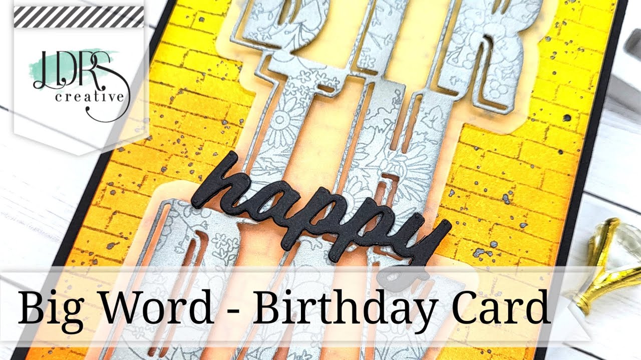Big Word 4x6 Stamps - Birthday – LDRS Creative