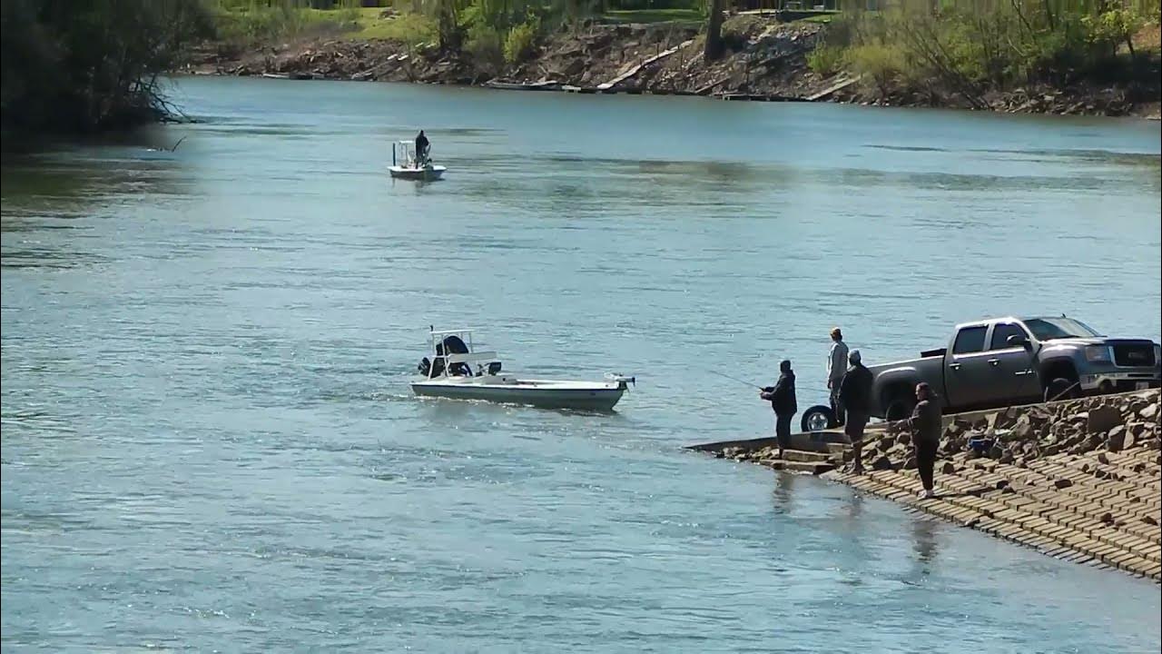 BOAT RAMP FAIL! RIVER HAS DROPPED WELDON BOAT RAMP ROCKFISH CAPITAL OF