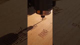 원목 키링에 차사고방지부적 새겨넣기 #cncwoodworking