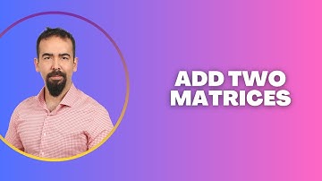 #55 Java Program to Add Two Matrices