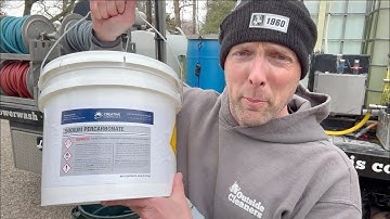 How to Mix Sodium Percarbonate ("oxygen bleach") for Exterior Cleaning #woodcleaning #powerwashing