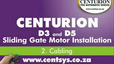 Echo line Distributors |061 220830|   Part 2   Cabling   CENTURION   D5 and D3 installation