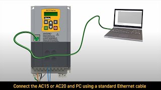 How to Connect AC Variable Speed Drive with DSE Lite Software | Parker Hannifin screenshot 2