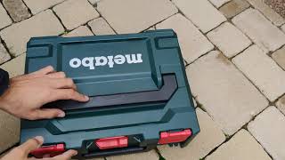 Unpacking / unboxing  cordless drill / screwdriver METABO BS 18 L new case MetaBox 602321500