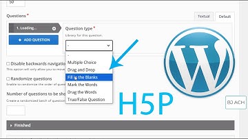 H5P Wordpress Tutorial : How to Create Fill in The Blanks Quiz Set in Website