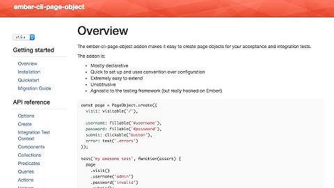 Refactoring to Page Objects with ember-cli-page-object