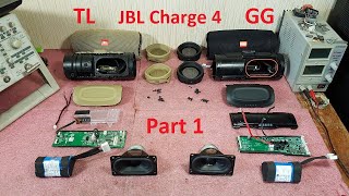 JBL Charge 4 TL и GG разница, ремонт, разборка, оригинал, сравнение, проблемы, запчасти Part 1