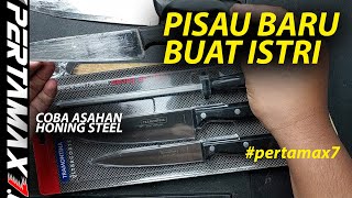 Beli Pisau TRAMONTINA ULTRACORTE Brasil Isi 3🤩Chef Kitchen Knife Sharpener Asahan Sharpener Honing