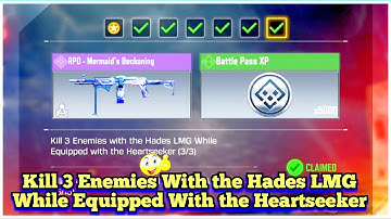 CallOfDutyMobile Kill 3 Enemies With the Hades LMG While Equipped With the Heartseeker Task Complete