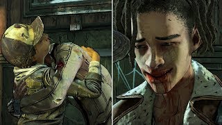 Clementine Saves and Hugs Louis in Prison -All Choices- The Walking Dead The Final Season Episode 3