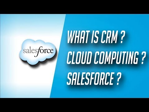 What is salesforce, Cloud Computing and CRM - Salesforce Tutorial in hindi #1